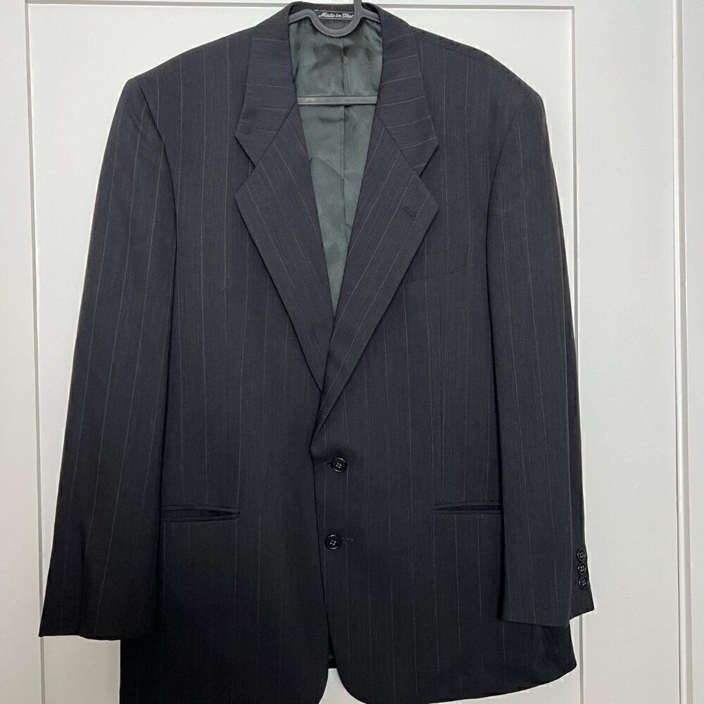 Mani Mens Blazer Size 41 Regular Made In Italy Bullock's Men's Store Wool Black